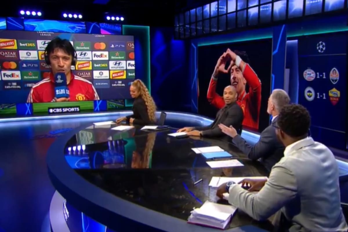 Martínez marcó en el 4-0 del United y le respondió con ironía a Carragher