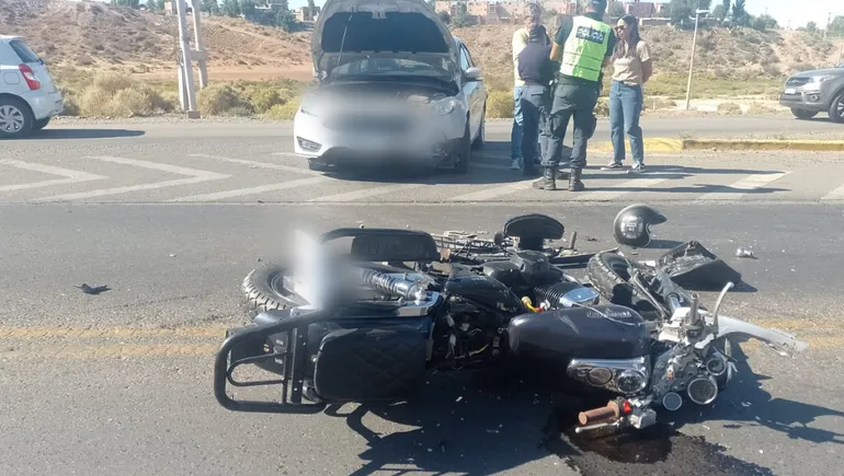 Se metió en la Autovía Norte sin ver que venía una moto